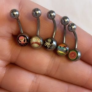 Bellybutton Ring 5 Pack